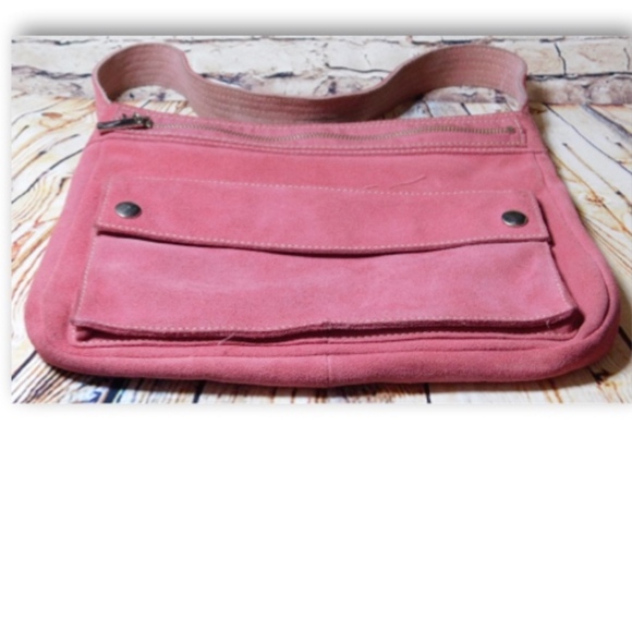 Banana Republic Bags Banana Republic Rose Pink Leather Shoulder Bag